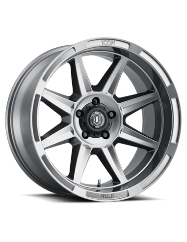 LLANTA ICON BANDIT GLOSS TITANIUM/ 6X139.7(5.5)/20X10/-24MM