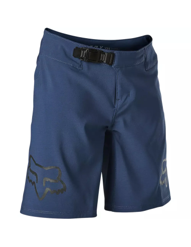 FOX Short Bicicleta Niño Defend Azul [Talla 24]