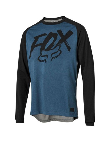 Polera Bicicleta Niño Ranger Drirelease Azul Fox Racing [Talla YS]