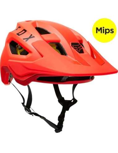 Casco Bicicleta Speedframe Mips Naranjo Fox