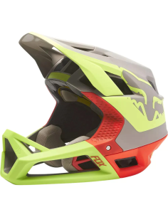 Casco Bicicleta Fox Proframe Tuk Gris/Amarillo/Rojo...