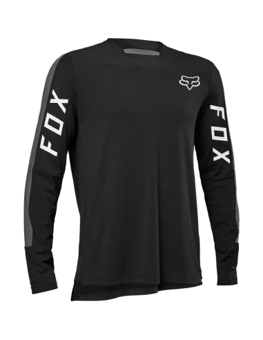 Polera Bicicleta Defend Pro Manga Larga Negro Fox