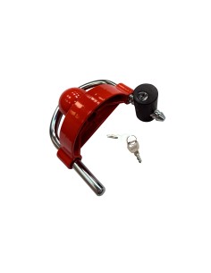 Candado para mano de enganche Rojo con llave